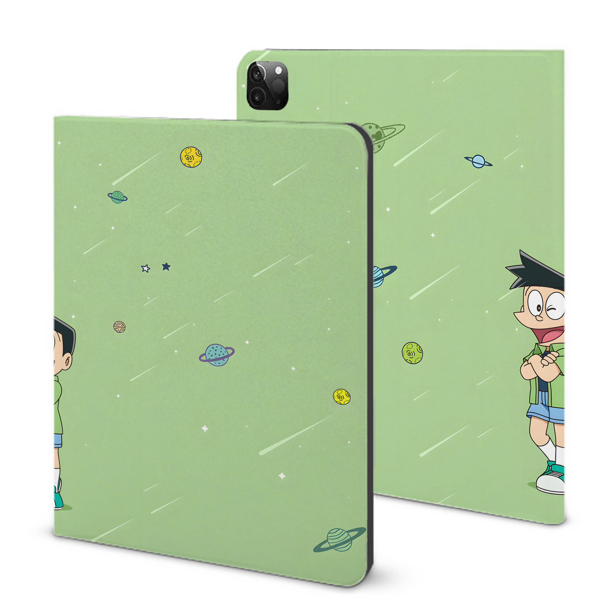 （画像用） ドラえもん Doraemon IPadケース ペンホルダー付き ブックスタイルデザイン